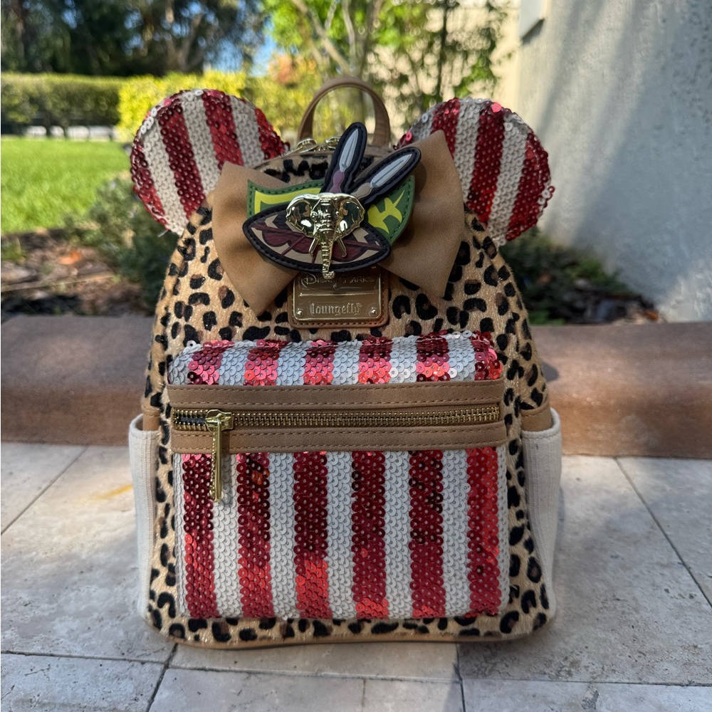 Disney Minnie Mouse The Main Attraction Jungle Cruise Loungefly Backpack